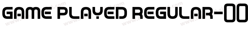 Game Played Regular字体转换